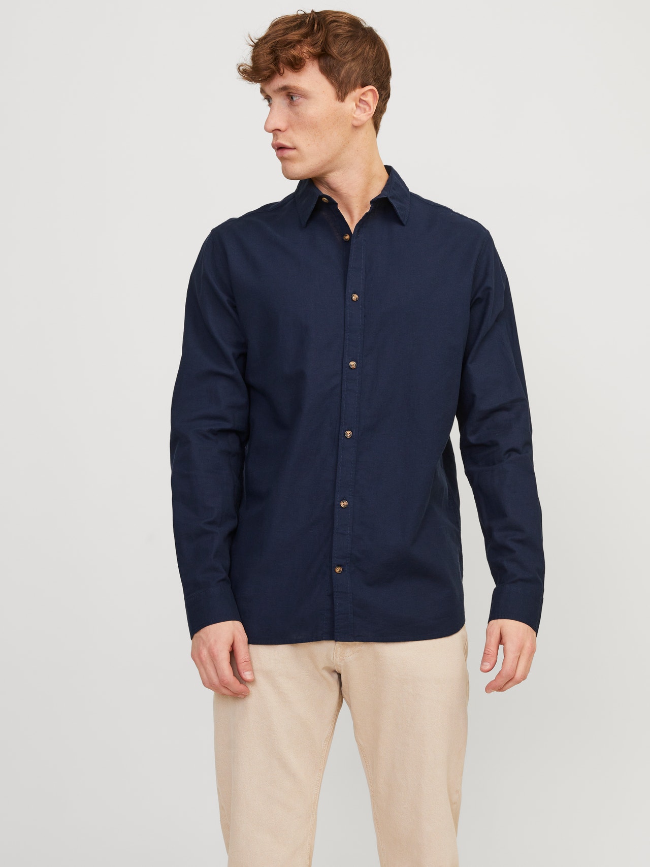 Jack & Jones Camisa Comfort Fit -Navy Blazer - 12248384
