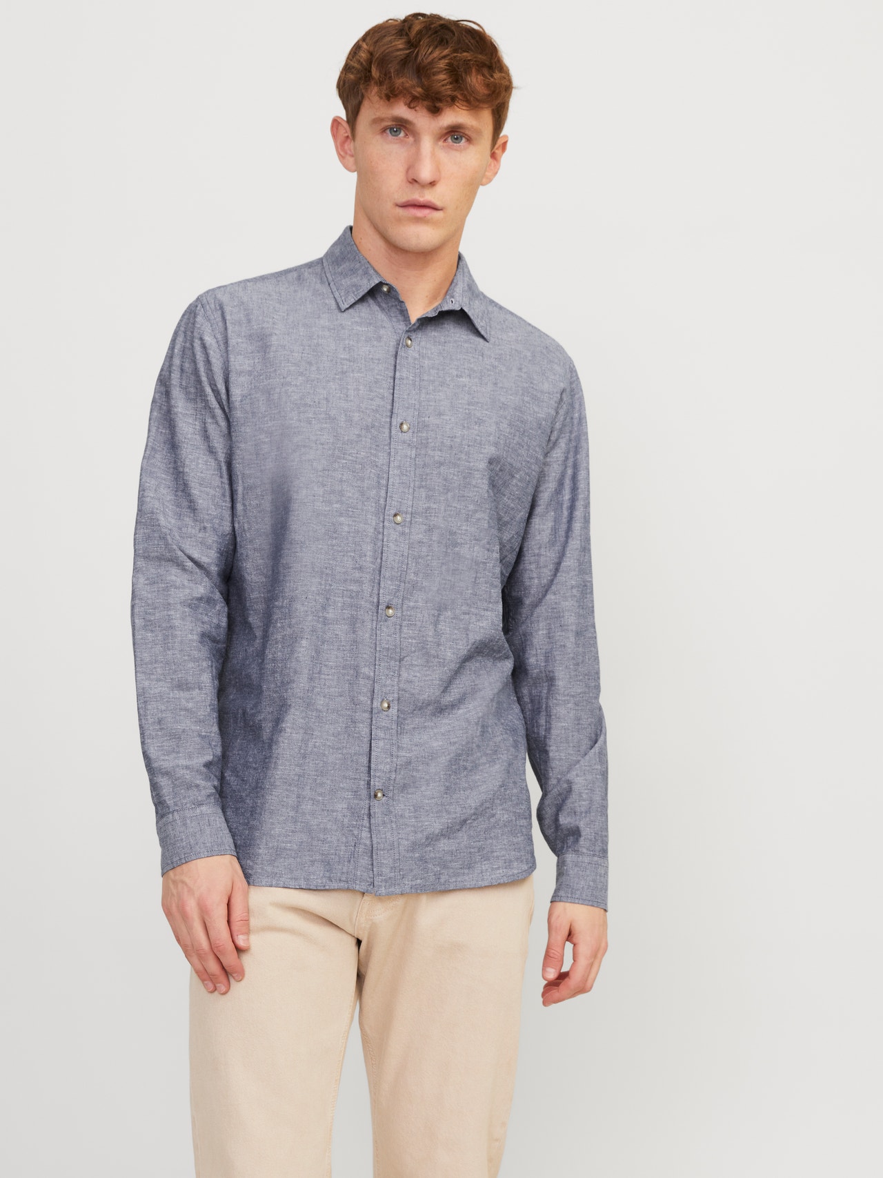 Jack & Jones Comfort Fit Overhemd -Faded Denim - 12248384