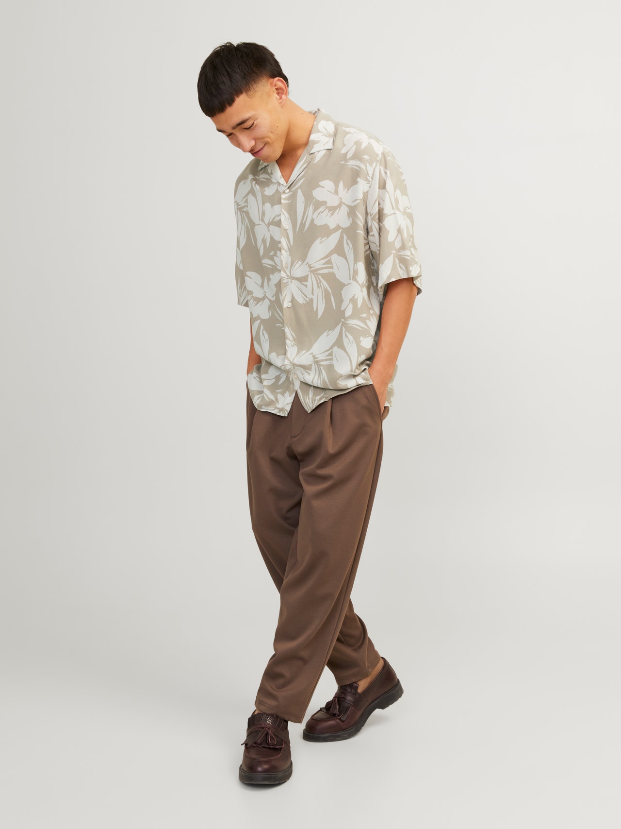 Jack & Jones Relaxed Fit Marškiniai -Crockery - 12248408