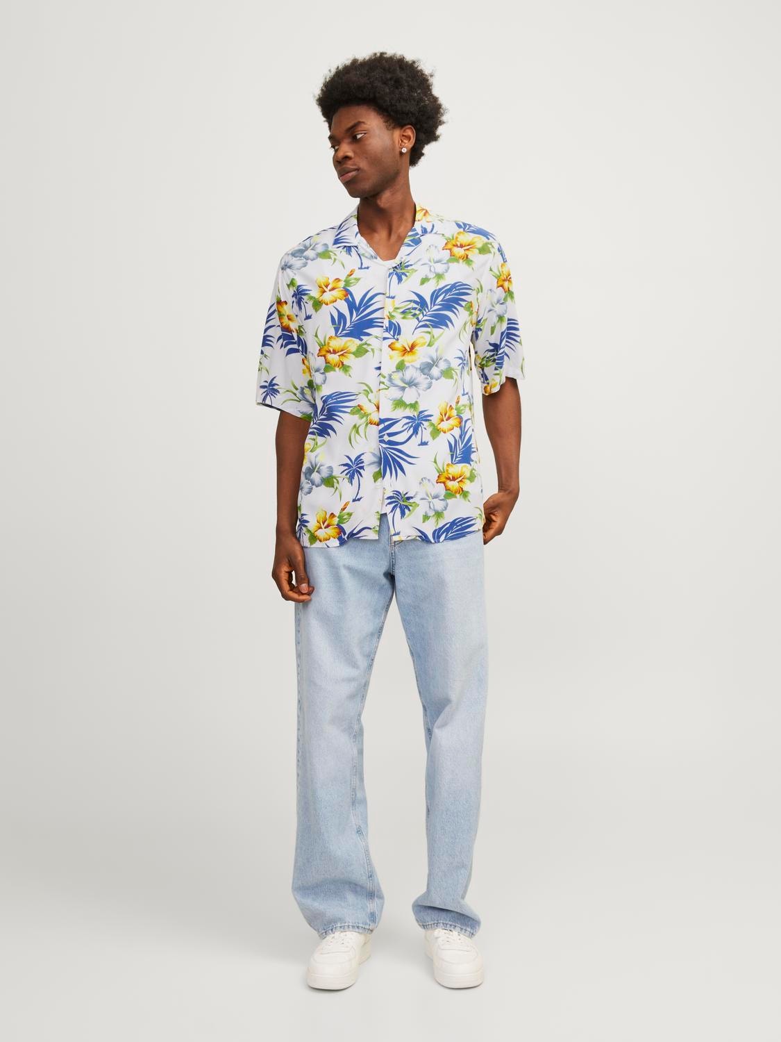 Jack & Jones Camisa Relaxed Fit -Cloud Dancer - 12248408