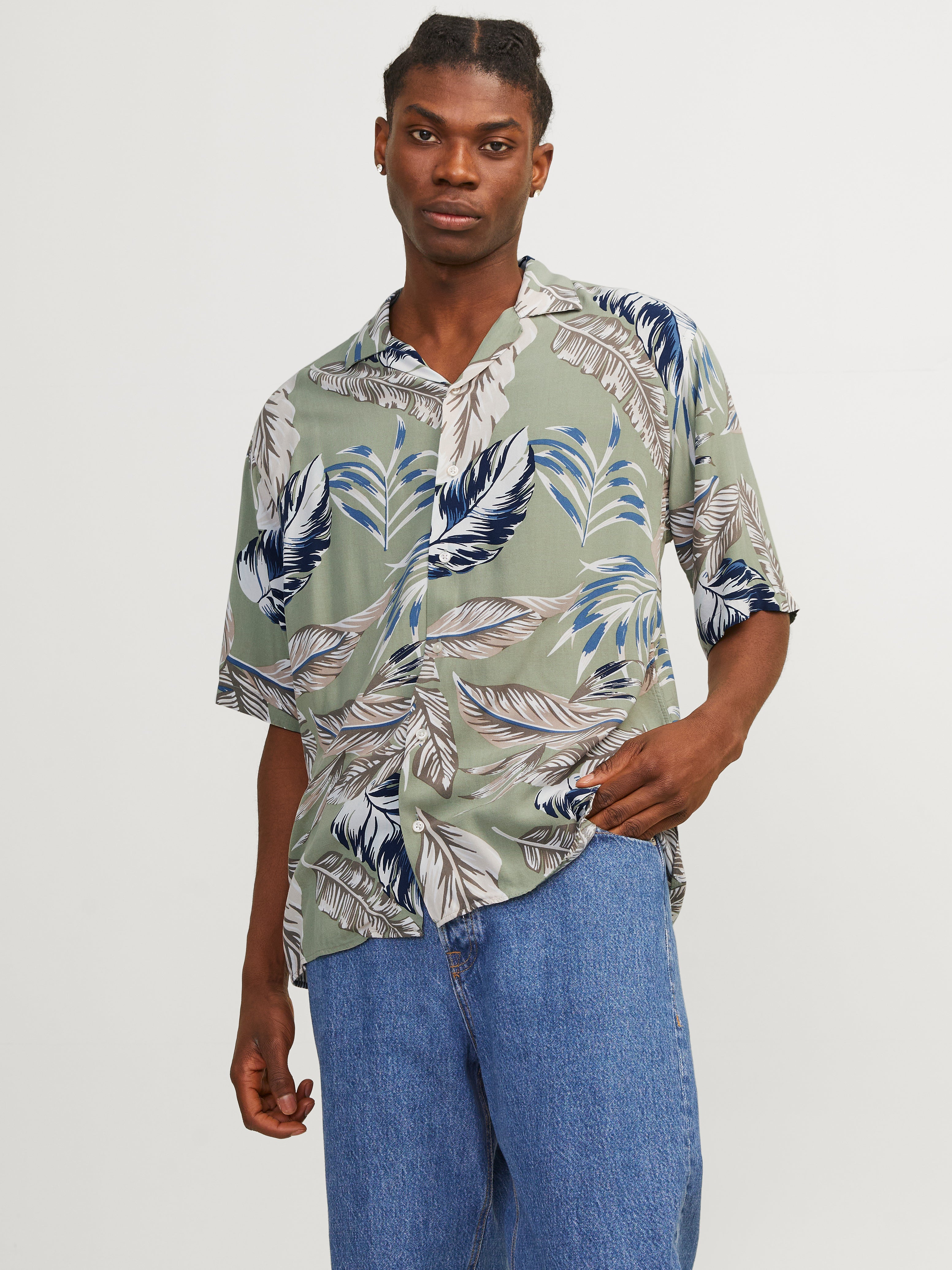 JACK & JONES Herren Hemd Relaxed Fit – Kurzarm, Lässiger Schnitt, Dänische Markenqualität
