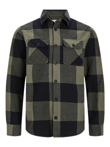 Jack & Jones Comfort Fit Paitatakki -Dusty Olive - 12248409