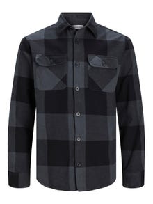Jack & Jones Comfort Fit Permatomi marškiniai -Asphalt - 12248409