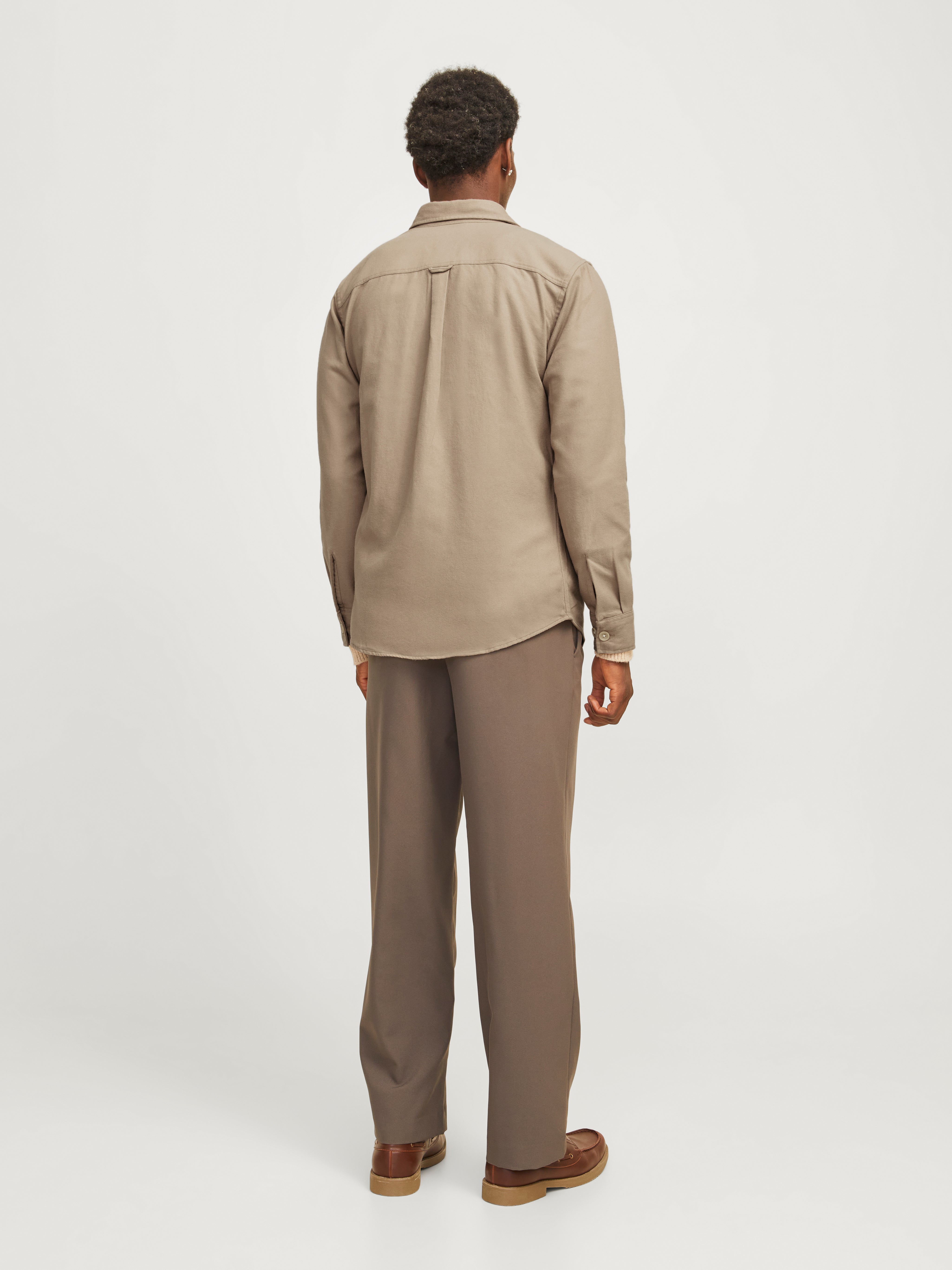Jack & Jones heavy twill washed overshirt in black Jack & Jones heavy twill washed overshirt in black