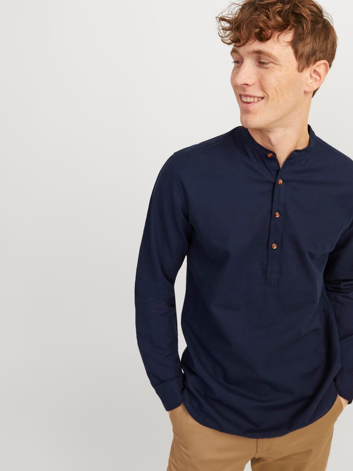 Jack & Jones Comfort Fit Shirt -Navy Blazer - 12248410