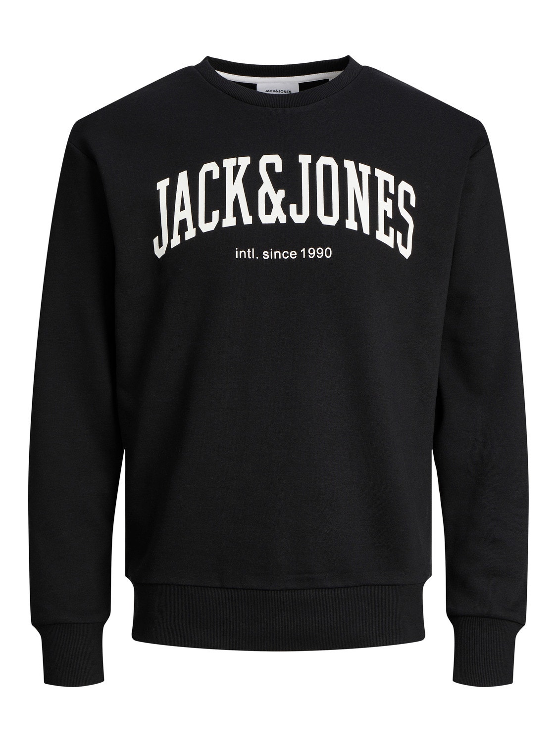 Jack & Jones Bez vzoru Mikina s kulatým výstřihem -Black - 12248431