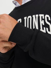 Jack & Jones Enfärgat Crewneck tröja -Black - 12248431