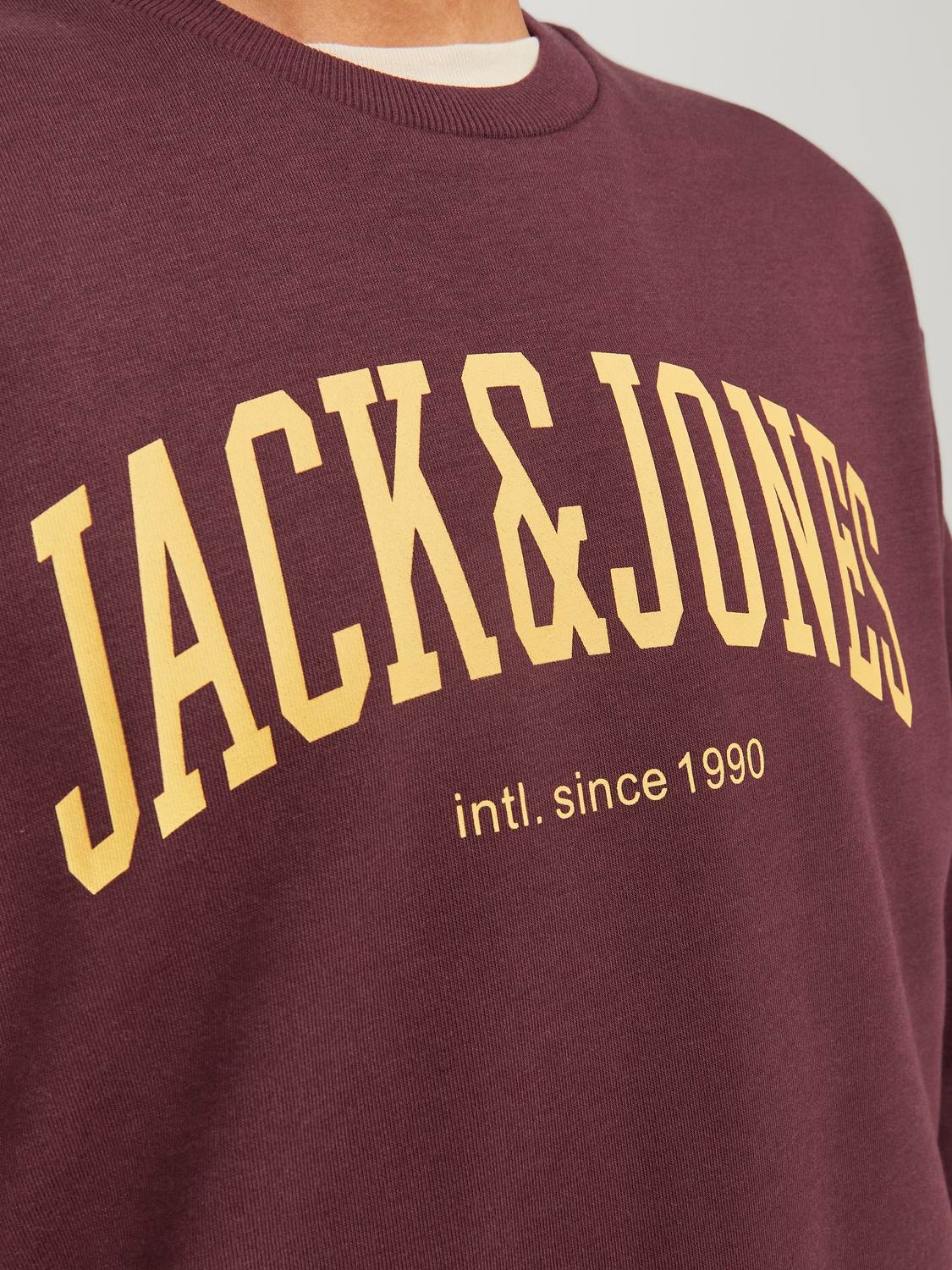 Jack & Jones Einfarbig Sweatshirt mit Rundhals -Port Royale - 12248431