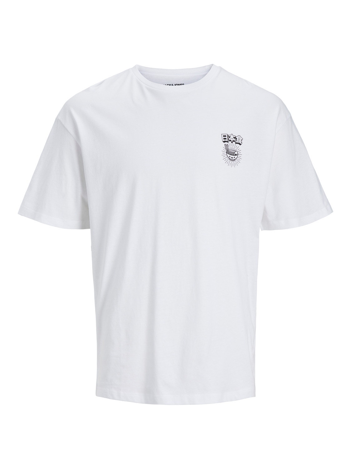 Jack & Jones Printet Crew neck T-shirt -Bright White - 12248492