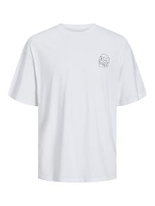 Jack & Jones Gedruckt Rundhals T-shirt -White - 12248496