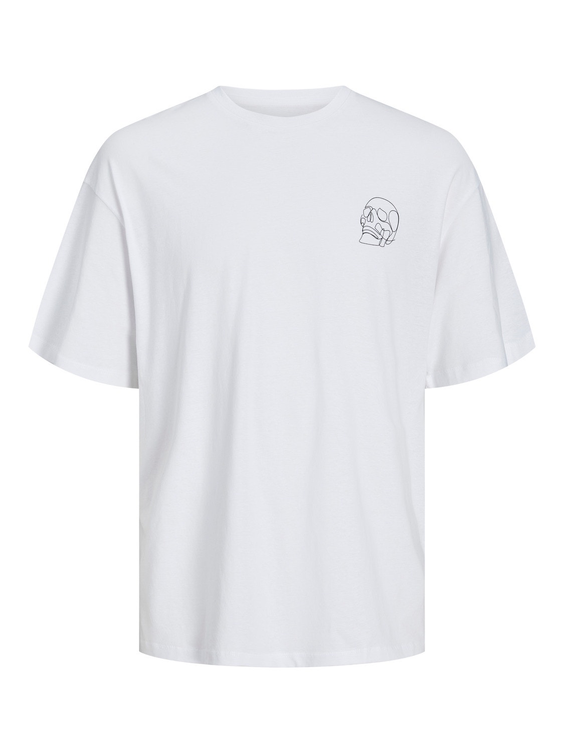 Jack & Jones Painettu Pyöreä pääntie T-paita -White - 12248496