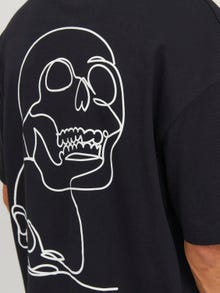 Jack & Jones Nadruk Okrągły dekolt T-shirt -Black - 12248498