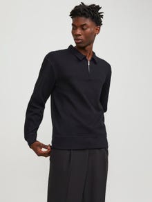 Jack & Jones Gładki Bluza zapinana na zamek -Black - 12248505