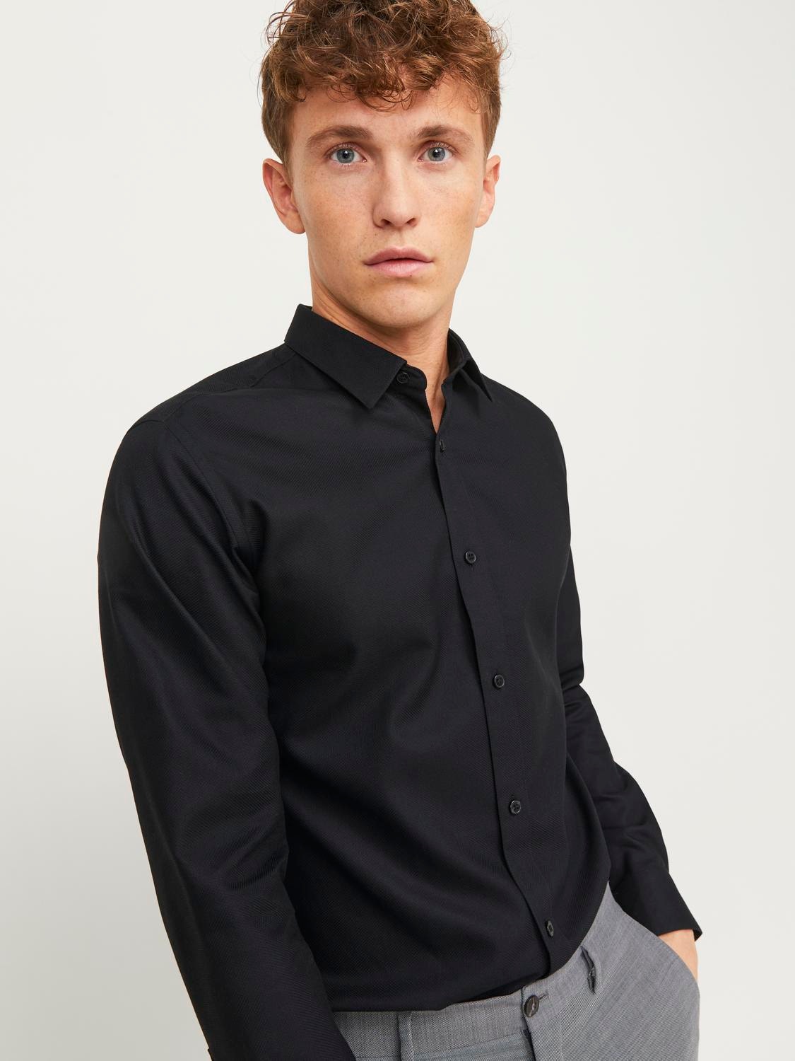 Jack & Jones Camisa Slim Fit -Black - 12248522