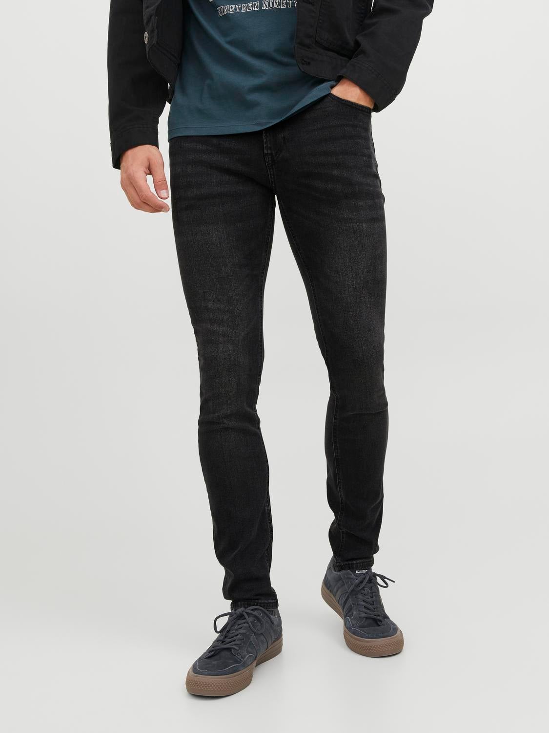 Jean noir shop skinny homme