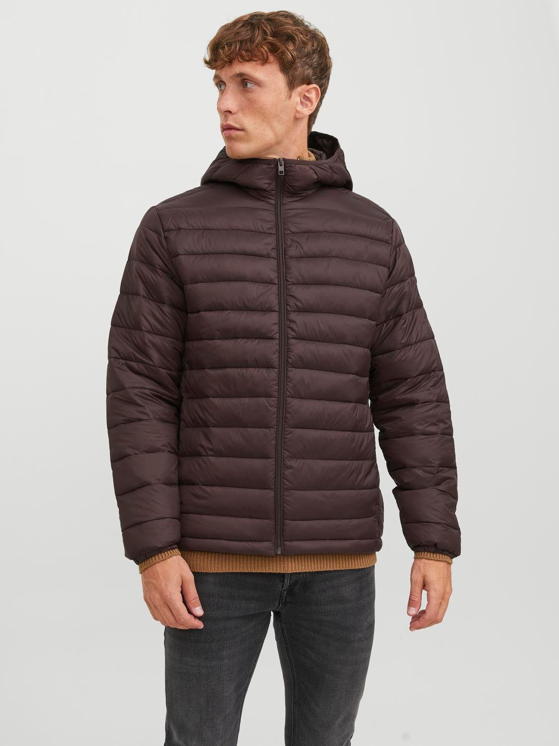 Jack & Jones Dynejakke -Seal Brown - 12248544