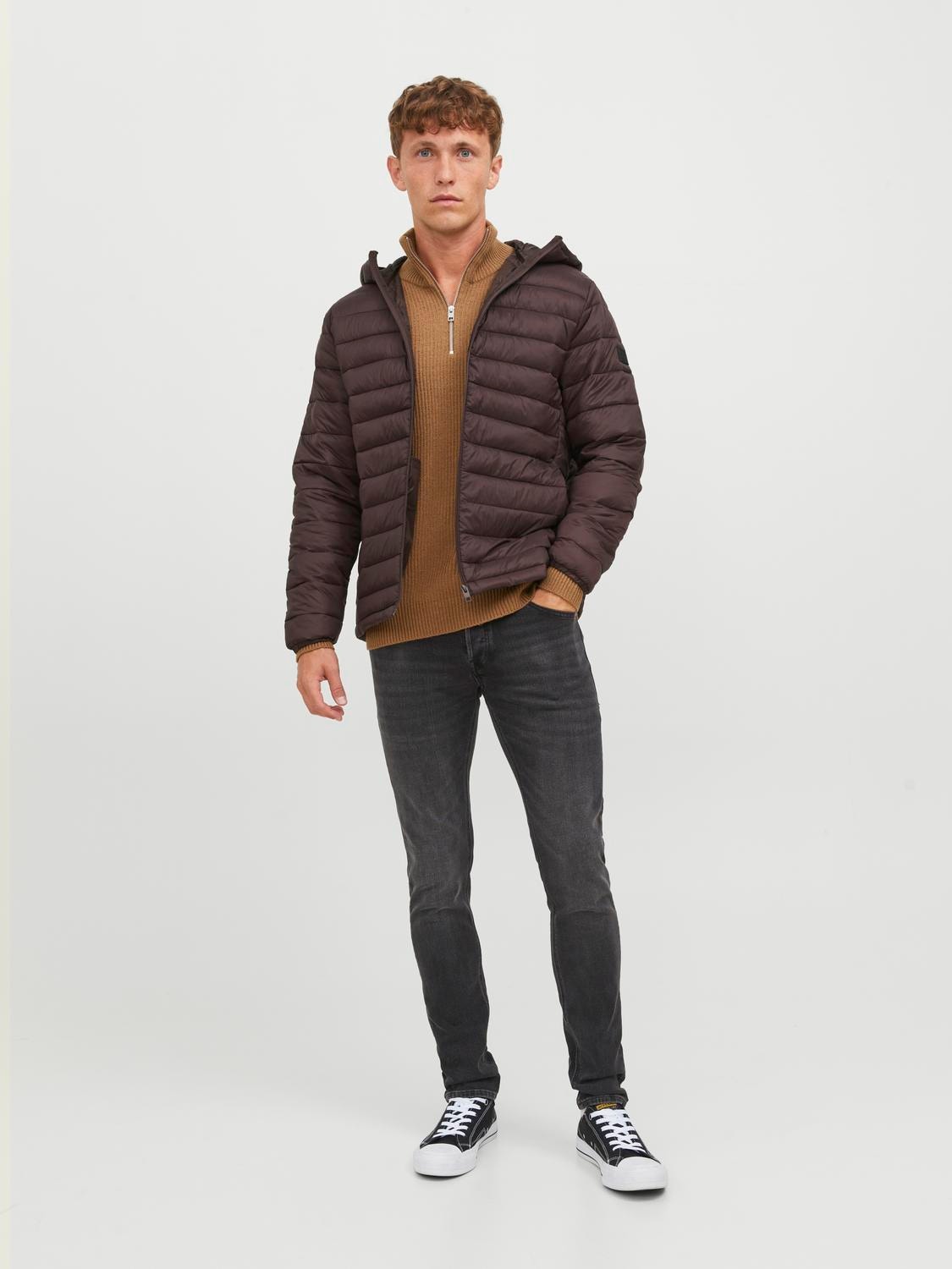 Jack & Jones Dynejakke -Seal Brown - 12248544