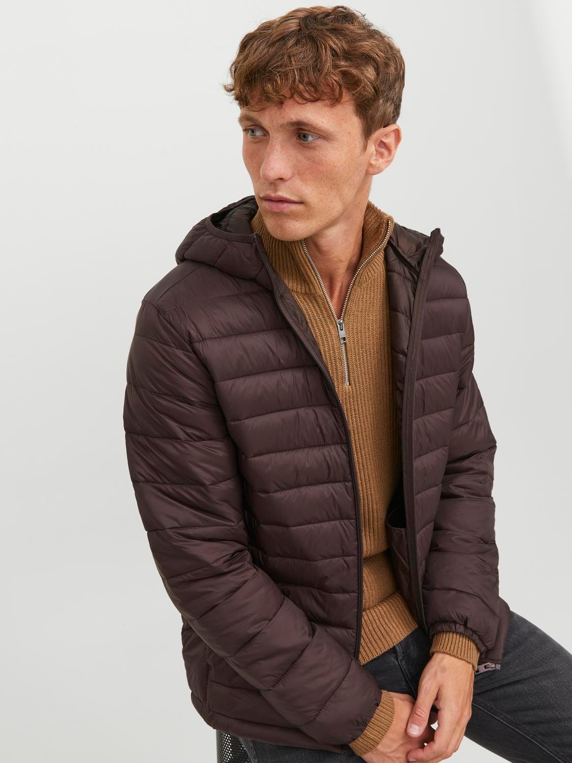 Jack & Jones Dynejakke -Seal Brown - 12248544