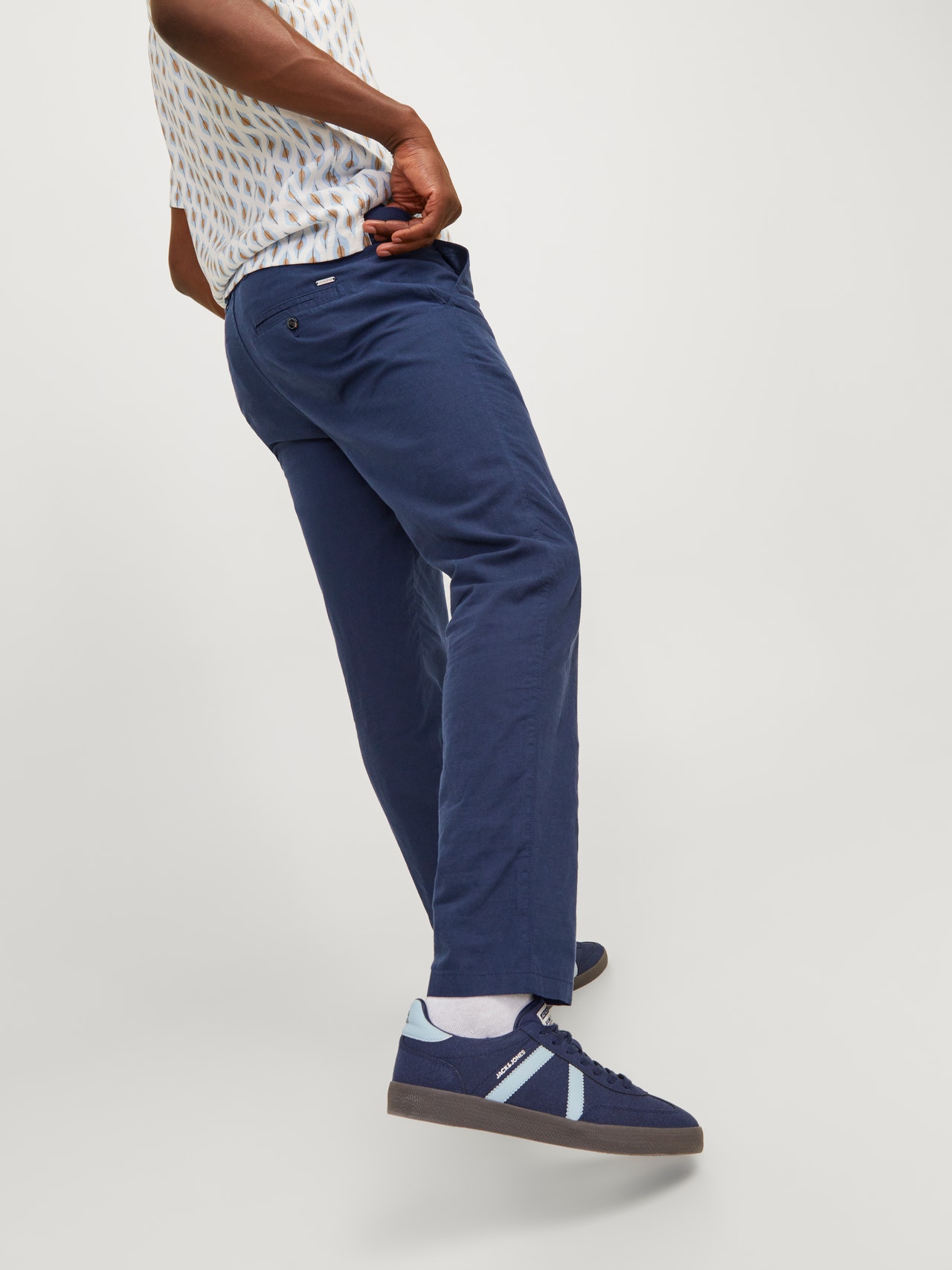 Jack & Jones Calças Chino Tapered Fit -Navy Blazer - 12248604