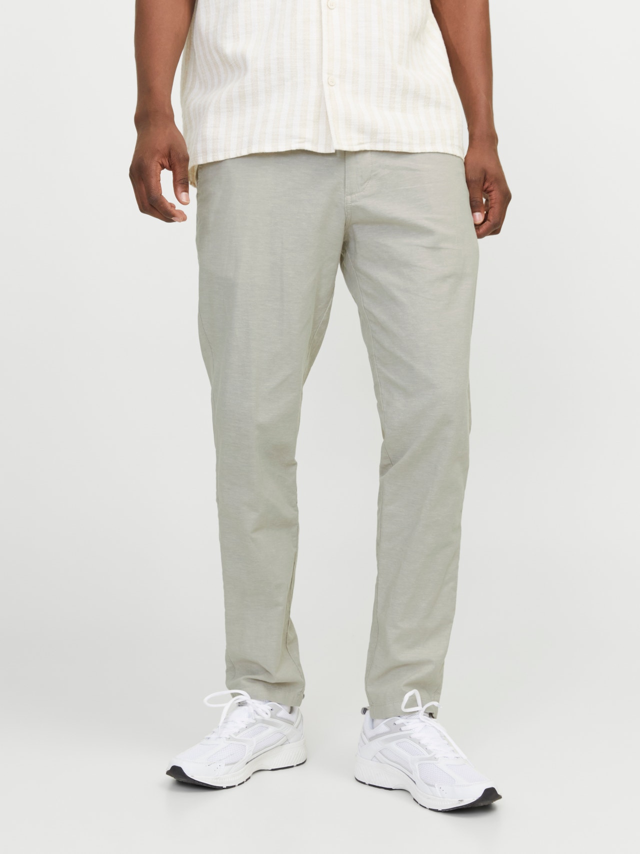 Jack & Jones Tapered Fit Chinos -Wrought Iron - 12248604