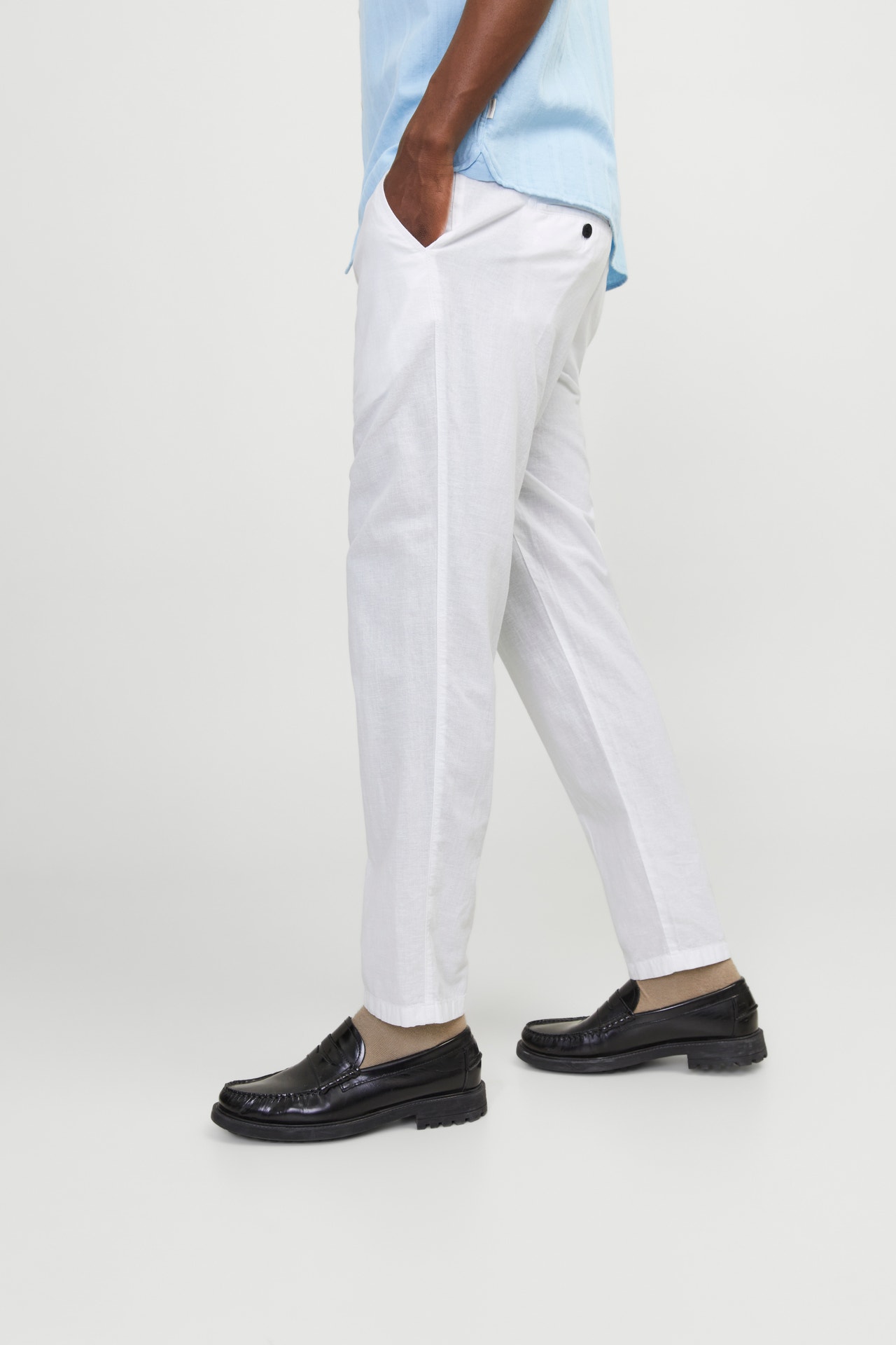 Jack & Jones Tapered Fit Plátěné kalhoty Chino -Bright White - 12248604