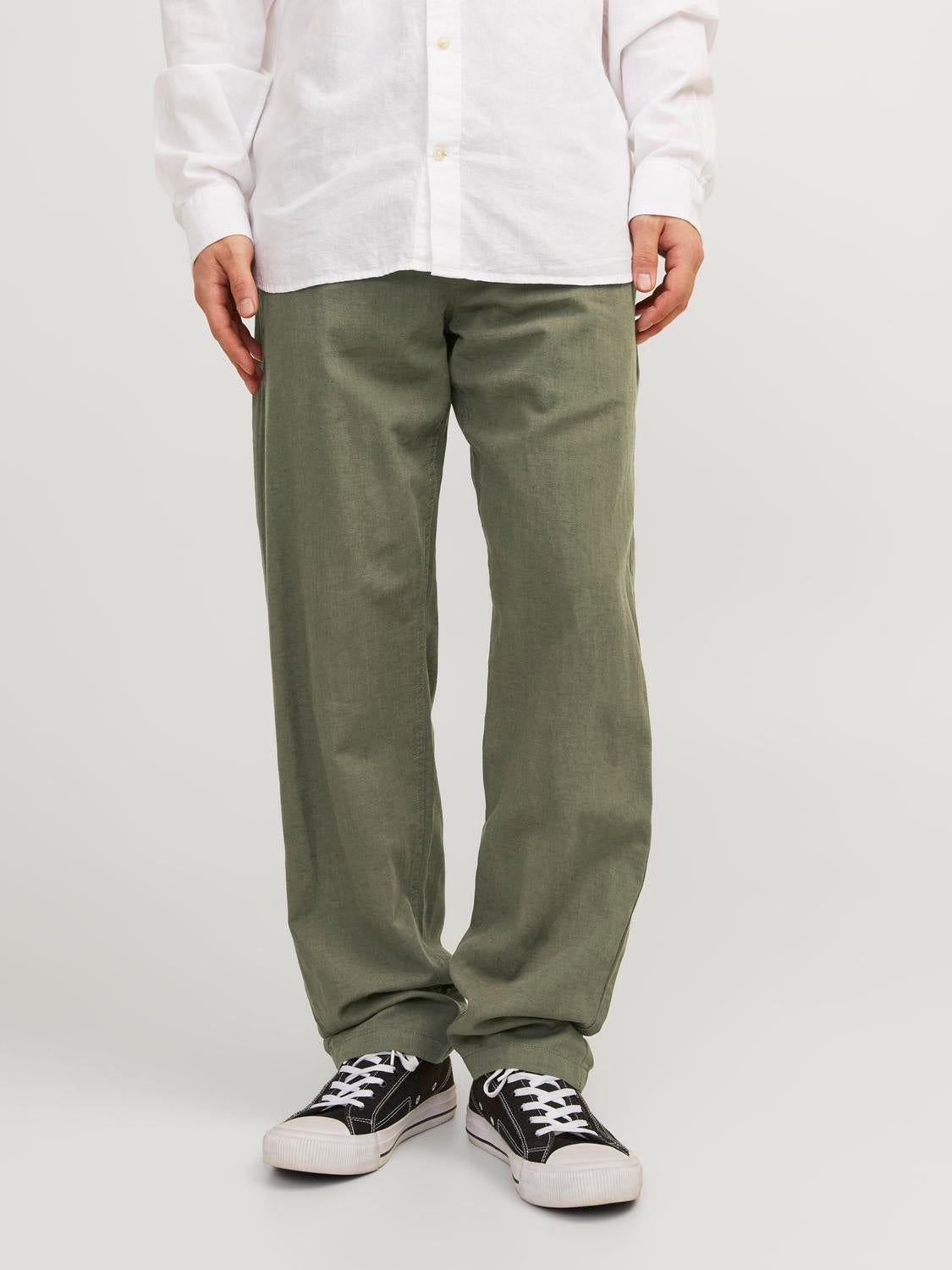 Man GREY Classic Trousers X3M80484010WBNXZB409 | Tods