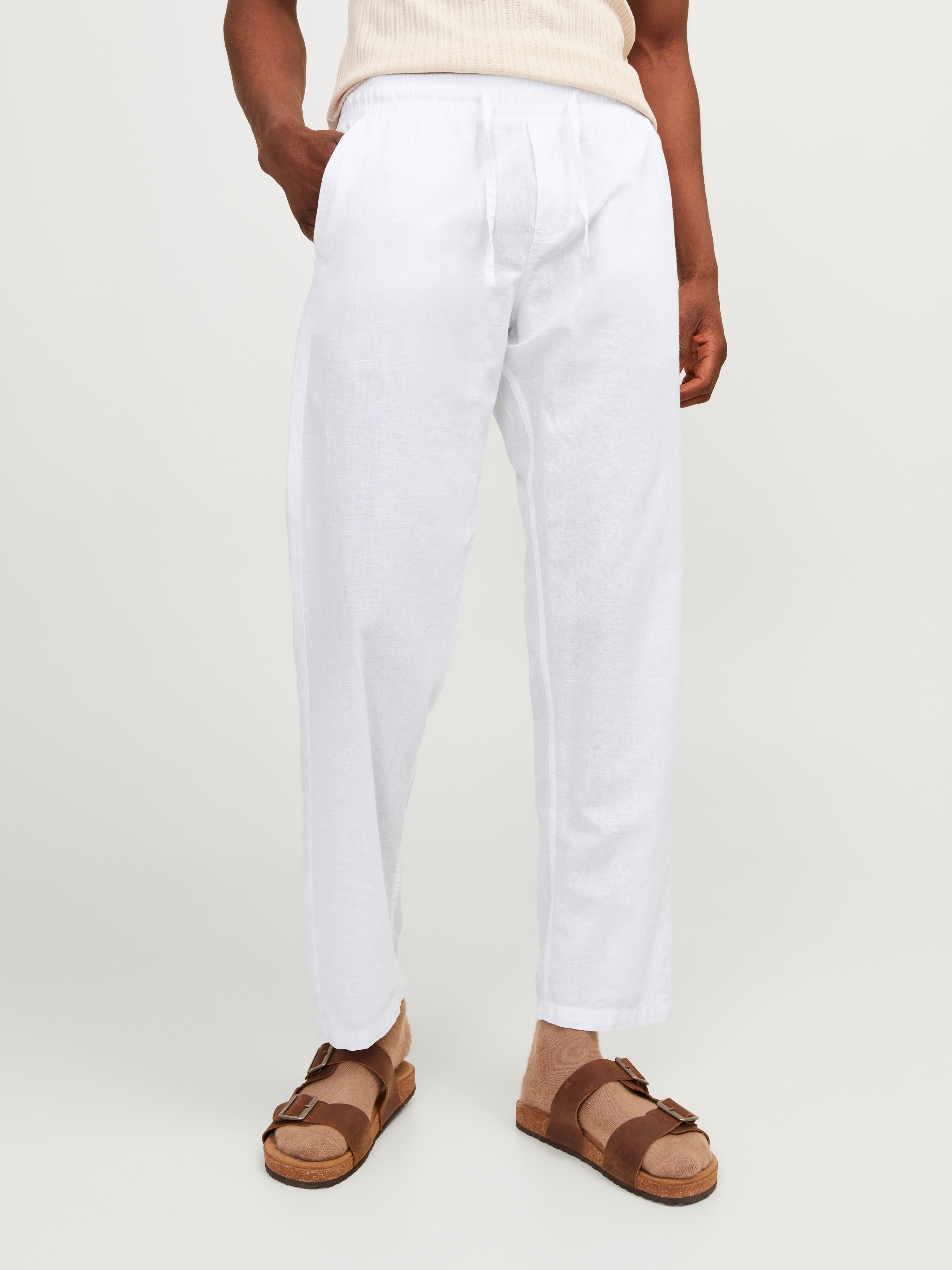 Relaxed Fit Classic trousers | White | Jack & Jones®