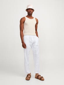 Jack & Jones Παντελόνι Relaxed Fit Κλασικό -Bright White - 12248606