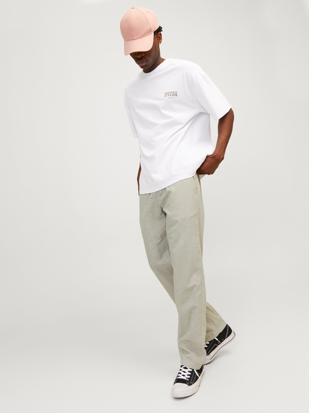 Jack & Jones Παντελόνι Relaxed Fit Κλασικό -Wrought Iron - 12248606