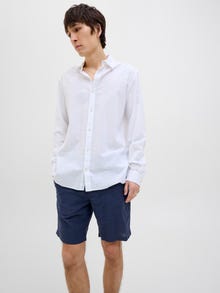 Jack & Jones Siaurėjantis kirpimas Chino šortai -Night Sky - 12248627