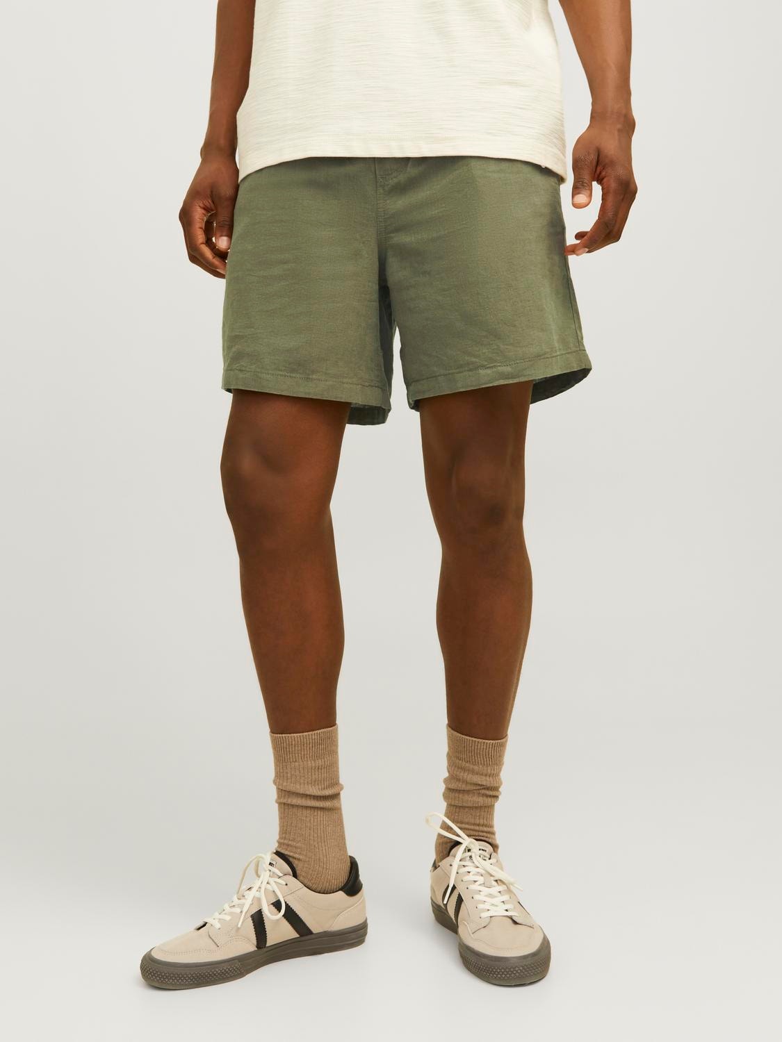 Jack & Jones Calções Regular Fit -Dusty Olive - 12248629