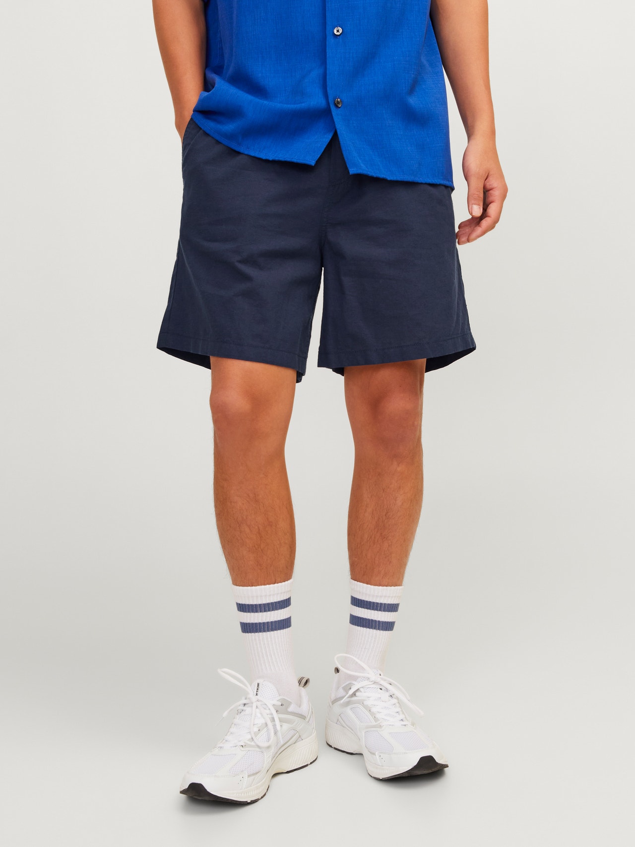 Jack & Jones Regular Fit Shorts med normal passform -Navy Blazer - 12248629