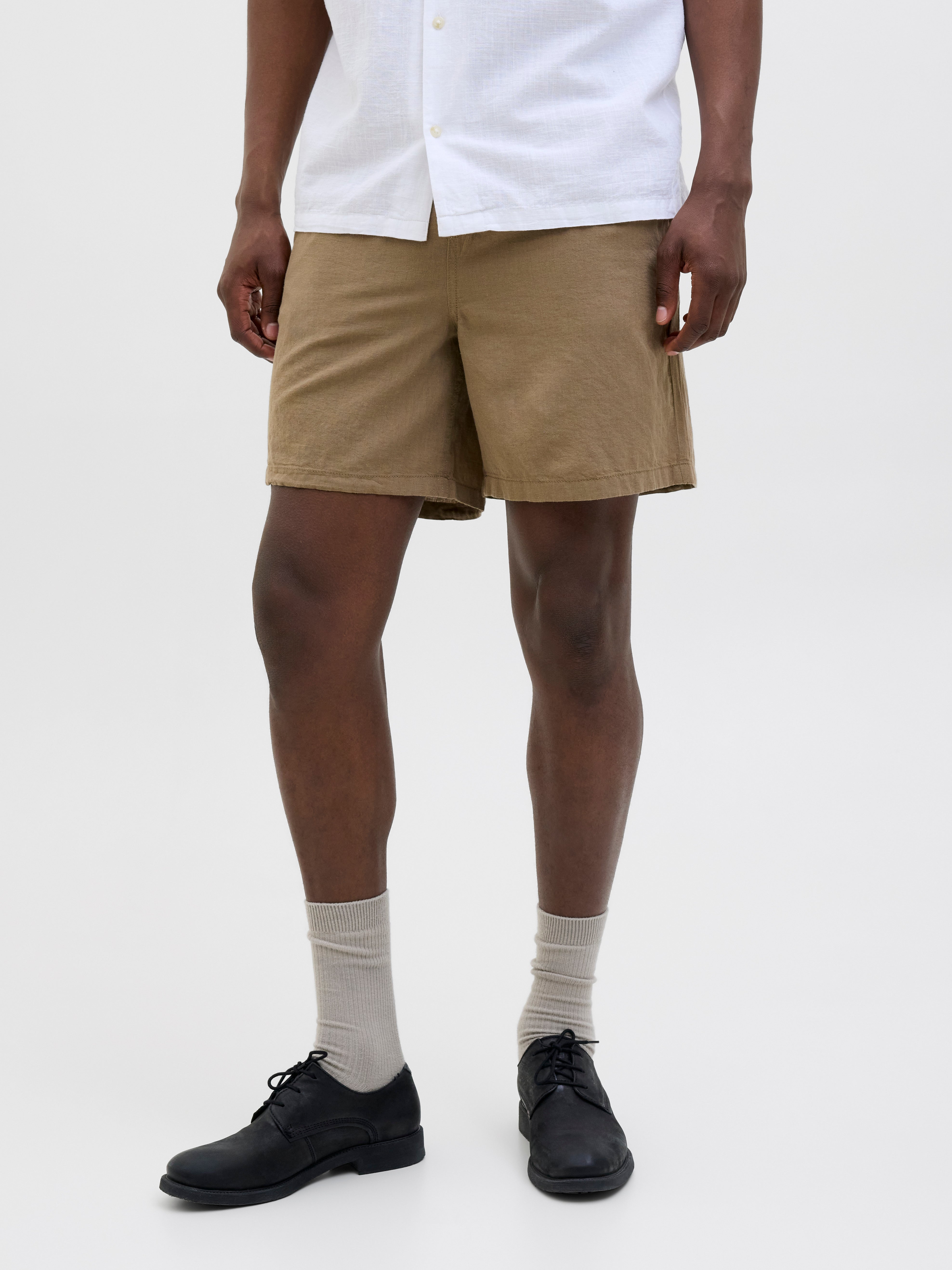 Jack Jones Black Cotton Bermuda Shorts main image 1