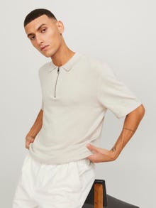 Jack & Jones Plain T-shirt -Moonbeam - 12248642