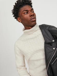 Jack & Jones Plain Turtleneck -Moonbeam - 12248663