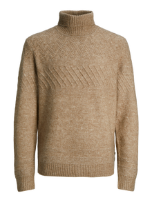 Jack & Jones Vienspalvis Golfo megztinis -Peyote - 12248663
