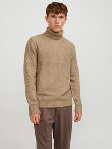 Jack & Jones Vienspalvis Golfo megztinis -Peyote - 12248663