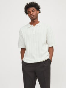 Jack & Jones Vanlig Poloskjorte -Cloud Dancer - 12248678