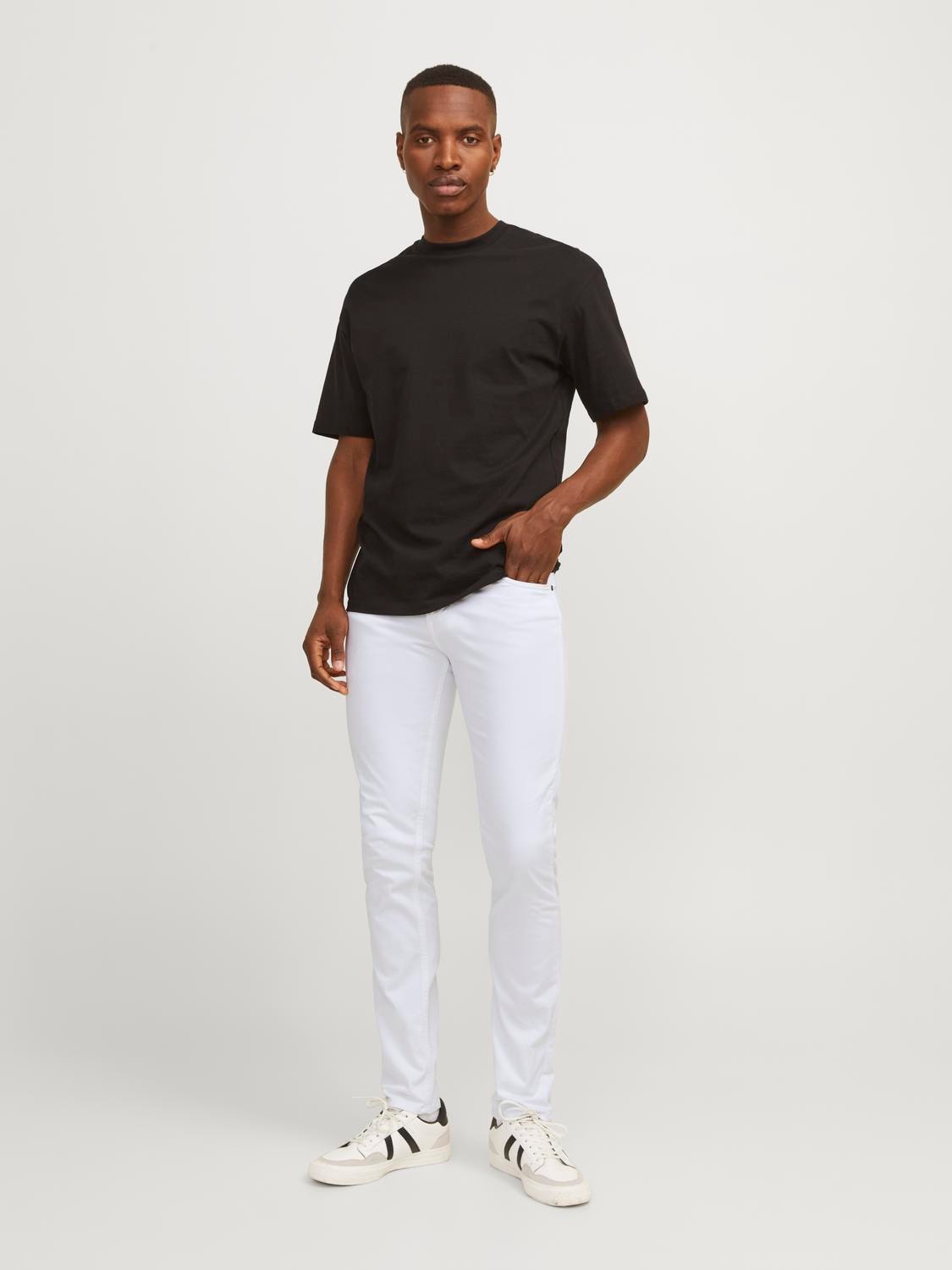 Jack & Jones Παντελόνι Slim Fit Chinos -White - 12248680