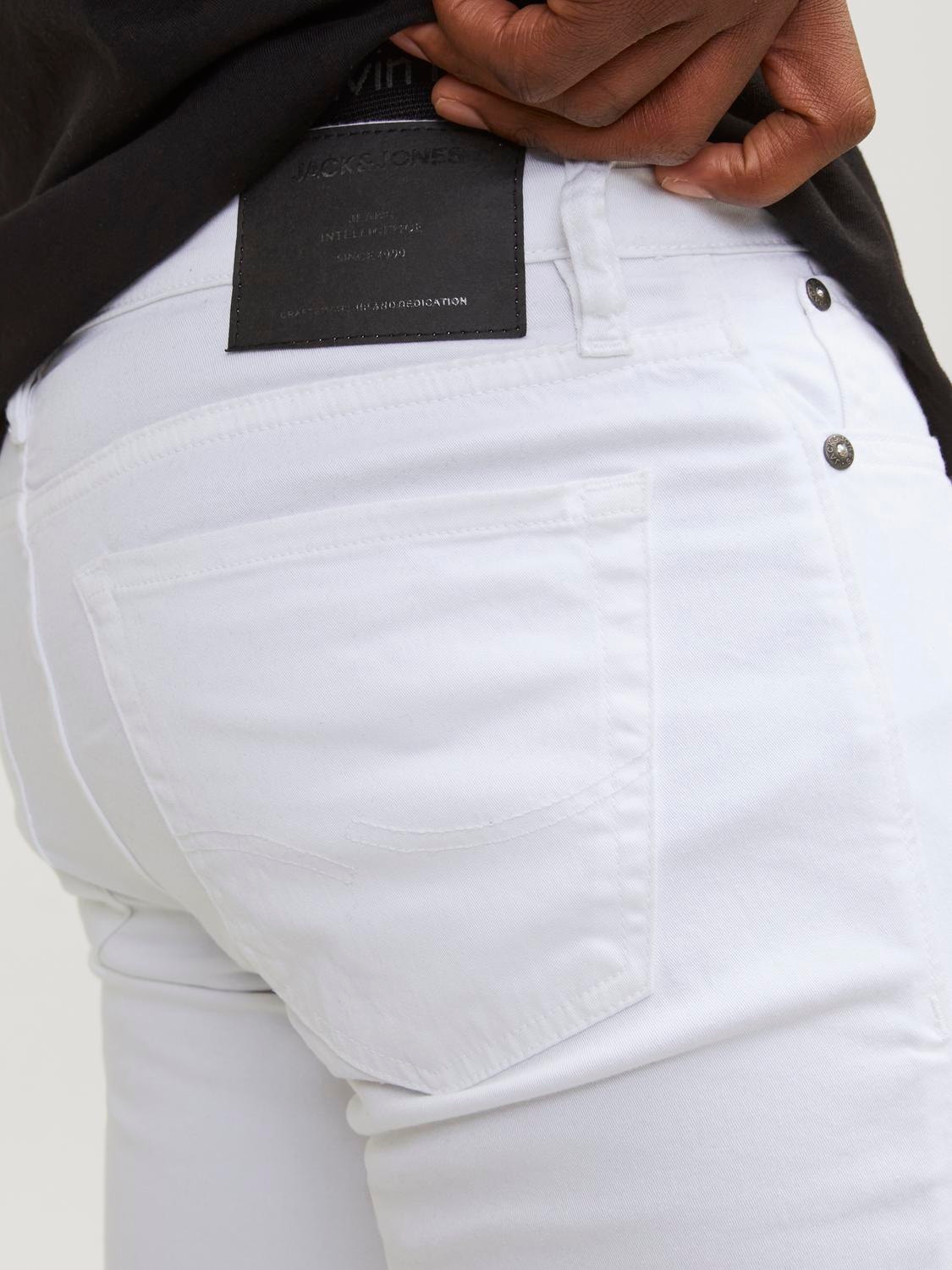 Jack & Jones Slim Fit Puuvillased püksid -White - 12248680