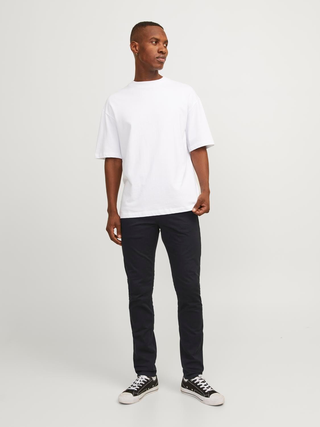 Jack & Jones Slim Fit Puuvillased püksid -Black - 12248680