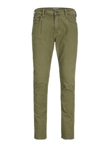 Jack & Jones Slim Fit Puuvillased püksid -Deep Lichen Green - 12248680
