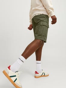 Jack & Jones Krój regularny Krótkie bojówki -Olive Night - 12248685