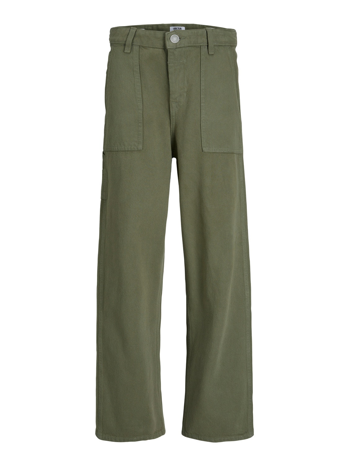 Jack & Jones JJICHRIS JJUTILITY MF 875 Relaxed Fit Jeans For boys -Deep Lichen Green - 12248783