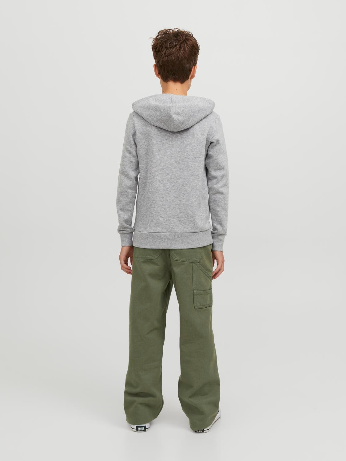 Jack & Jones JJICHRIS JJUTILITY MF 875 JNR Relaxed Fit Τζιν Για αγόρια -Deep Lichen Green - 12248783