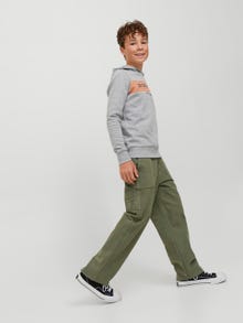Jack & Jones JJICHRIS JJUTILITY MF 875 Relaxed Fit Jeans For boys -Deep Lichen Green - 12248783