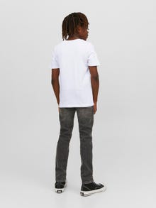 Jack & Jones 3-pakning Logo T-skjorte For gutter -White - 12248802