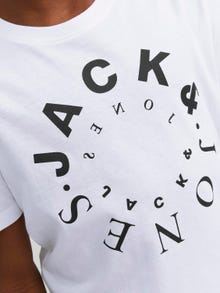 Jack & Jones 3-pakning Logo T-skjorte For gutter -White - 12248802