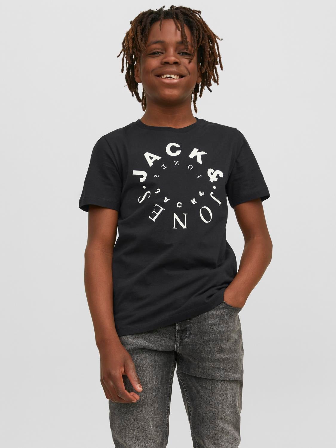 Pack De 3 T-shirt Logo Pour Les Garçons - Jack & Jones - Modalova