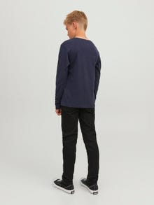 Jack & Jones 2-pakning Logo T-skjorte For gutter -Navy Blazer - 12248807